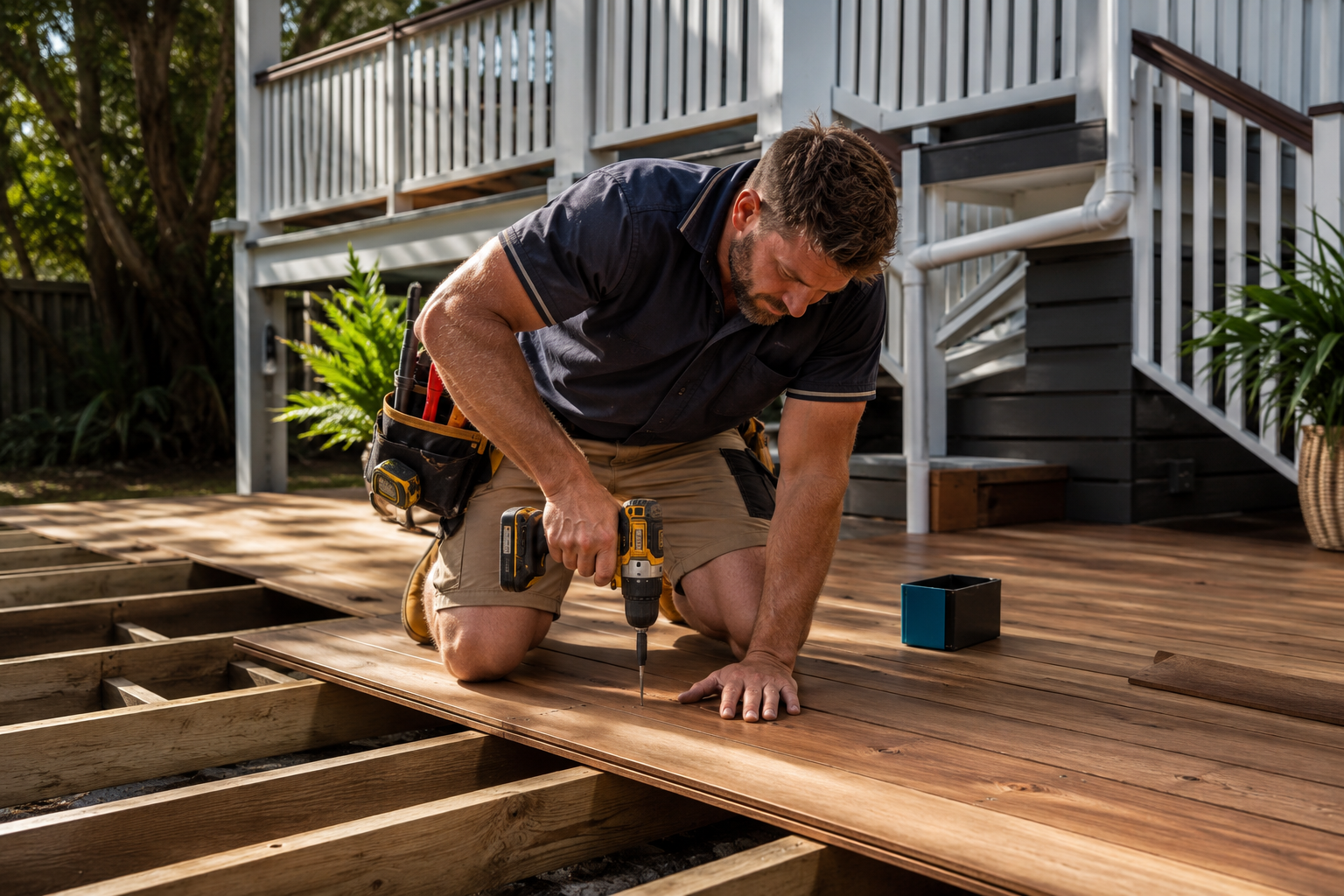 Brisbane handyman services tradie repairing a home in Brisbane